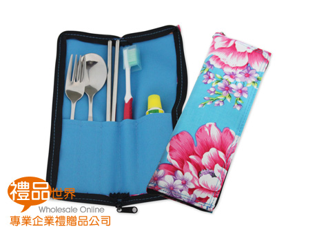 餐具 環保筷 牡丹花旅遊餐具組 清潔