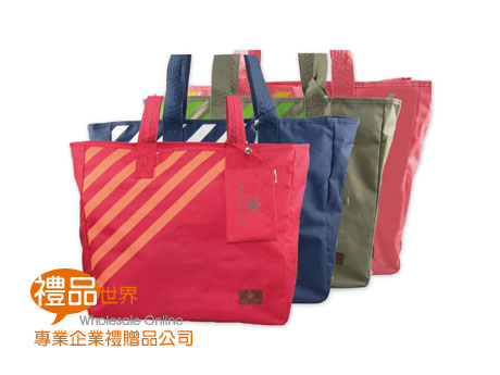  購物袋 繽紛斜紋購物袋 環保袋 提袋 袋子 988