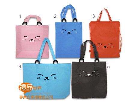      俏皮小貓環保袋、貓咪、環保袋、可愛、購物袋