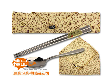 花米晶亮筷袋組、環保筷、筷袋組合、兩件式