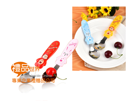 創意兒童防燙湯匙、兒童餐具、塑膠握柄