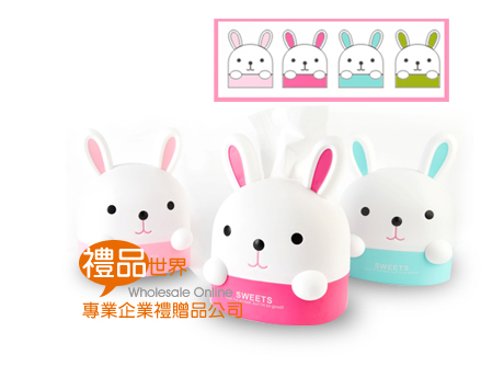 萌萌兔紙巾筒、兔子造型、面紙盒、捲紙筒