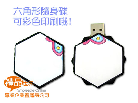 六角旋轉隨身碟 隨身碟 USB 塑膠 造型