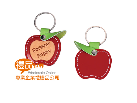      禮品 贈品 此商品為 蘋果造型皮製鎖圈  鑰匙圈 鑰匙扣 隨身 迷你