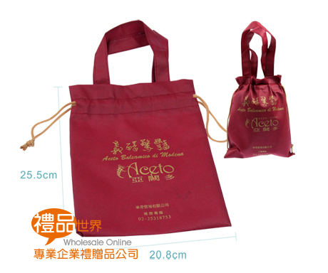     禮品 贈品 客製化 購物袋  環保袋 便當袋 提袋  客製化不織布束口提袋 988 無紡布 
