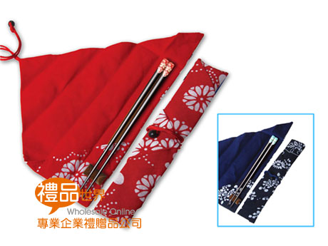 禮品 贈品 禮贈品 此商品為 典雅染布套筷組 環保筷 婚禮小物 筷架  中國風