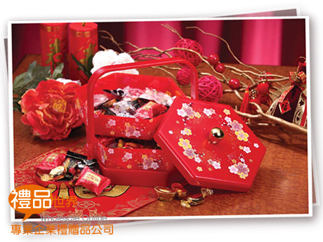  禮品 贈品 禮贈品 此商品為 日式和風雙層手提糖果盒 置物盒 收納 尾牙 春節 過年  (year13)