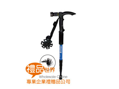  禮品 贈品 禮品公司 此商品為 登山杖(手電筒)  9LED登山防滑杖 LED燈 戶外 登山 指南針  (bus01)
