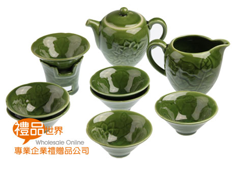 贈品 禮品 禮贈品 此商品為 青瓷10件茶具組 青瓷 10件茶具 十件茶具組 茶具組 茶具 青瓷茶具