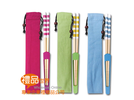 環保筷組 條紋 禮贈品 衛生 餐具