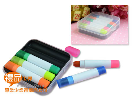   果凍螢光筆禮盒組、果凍筆、螢光筆、彩色筆