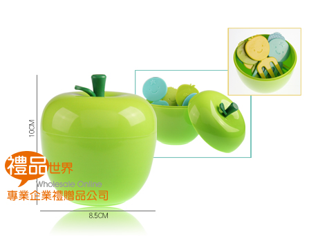  小蘋果水果叉組(10入)、水果叉、塑膠叉子