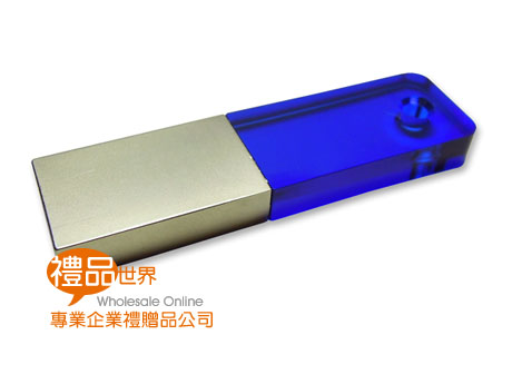   隨身碟 USB 晶透藍隨身碟 隨身碟禮品
