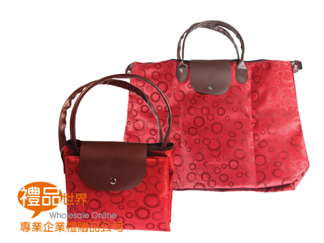 禮品 贈品 此商品為 圓點折疊旅行袋 購物袋 = 環保袋 =袋子= 提袋= 折疊袋