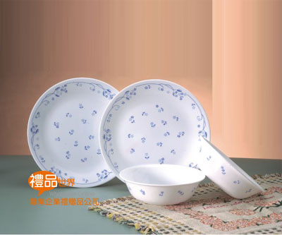  禮品 贈品 禮贈品 此商品為康寧古典藍餐具4件組 餐盤 碗盤 盤子